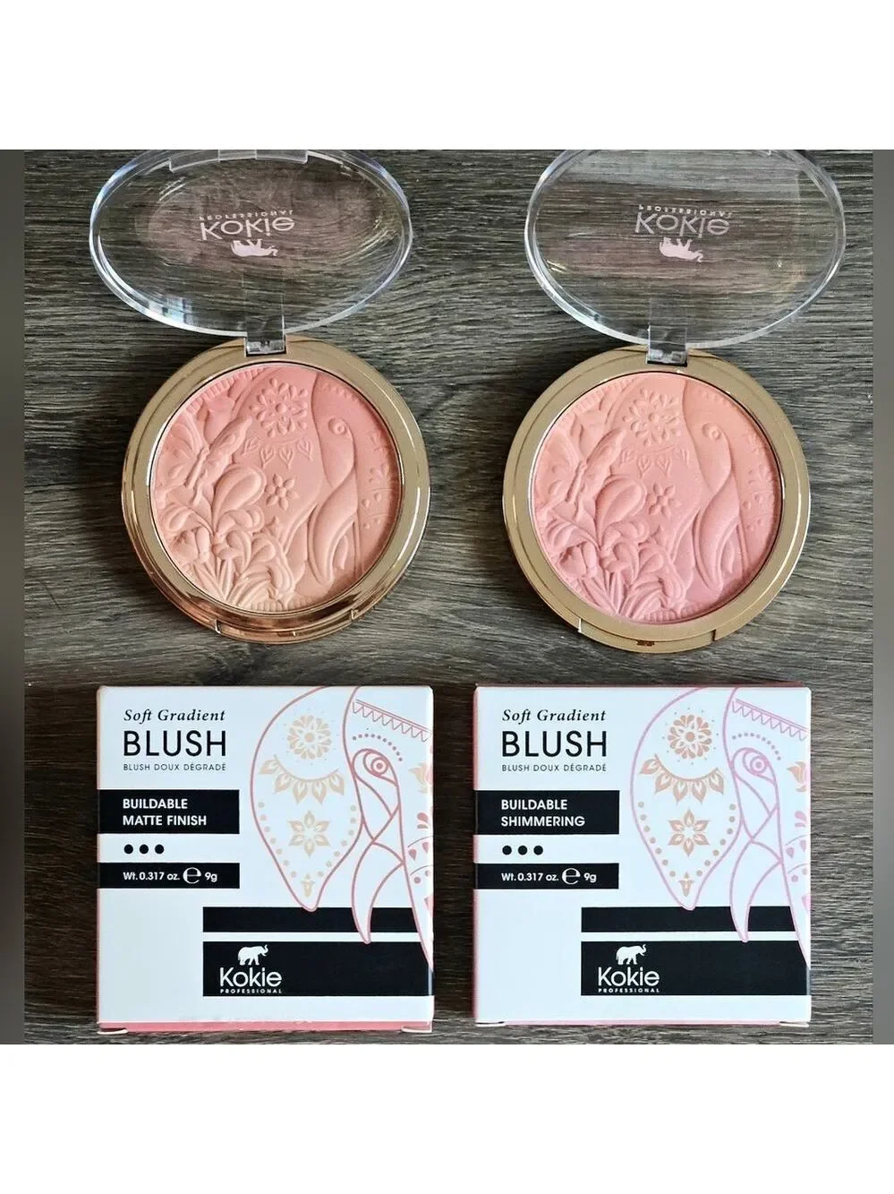 Kokie Soft Gradient Blush Duo in Cheeky Matte & Sweetheart Shimmer NEW